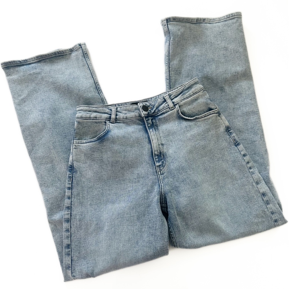 Fitjeans Women’s Large Baggy Ripped 80s Blue Stretch Jeans - Picture 3 of 10